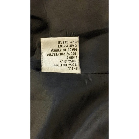Talbots Black and White Hidden Button Blazer, Size 10 - Picture 7 of 7